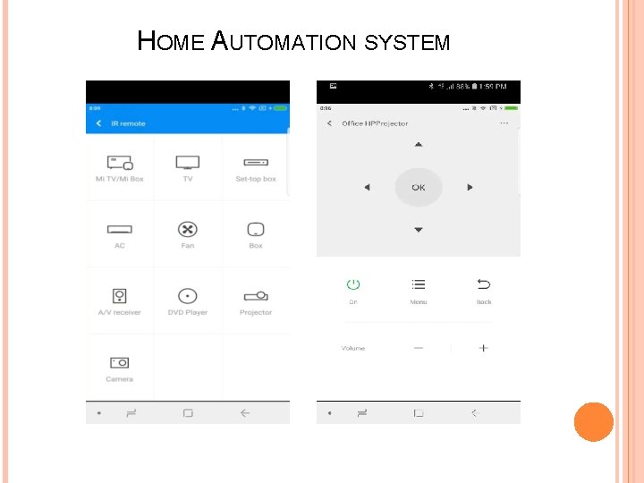 HOME AUTOMATION SYSTEM HOME AUTOMATION SYSTEM