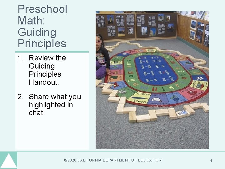 Preschool Math: Guiding Principles 1. Review the Guiding Principles Handout. 2. Share what you Preschool Math: Guiding Principles 1. Review the Guiding Principles Handout. 2. Share what you