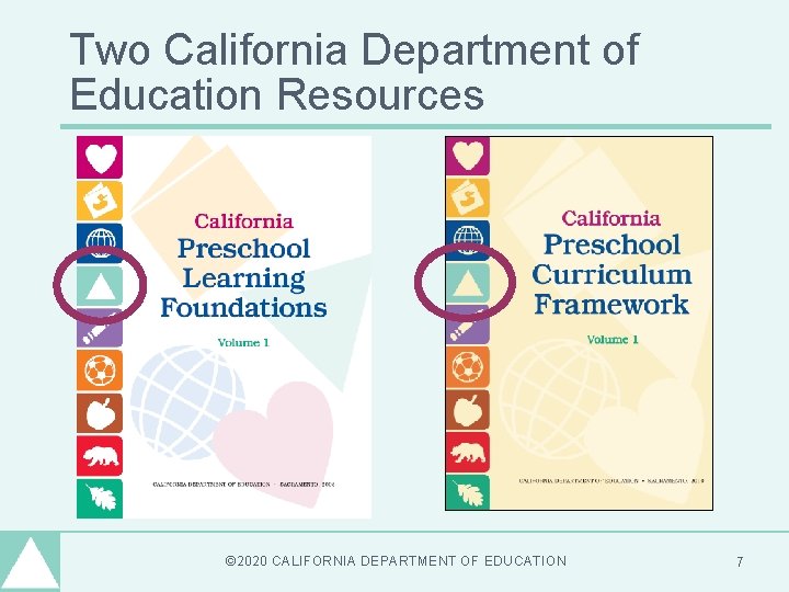 Two California Department of Education Resources © 2020 CALIFORNIA DEPARTMENT OF EDUCATION 7 Two California Department of Education Resources © 2020 CALIFORNIA DEPARTMENT OF EDUCATION 7