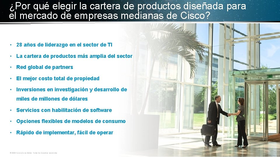 ¿Por qué elegir la cartera de productos diseñada para el mercado de empresas medianas