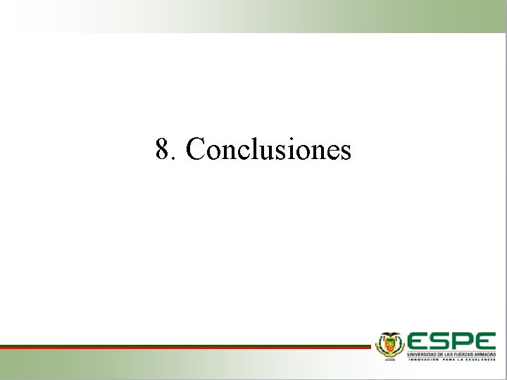 8. Conclusiones 