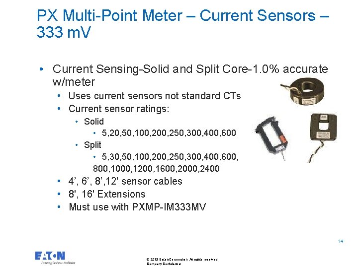 PX Multi-Point Meter – Current Sensors – 333 m. V • Current Sensing-Solid and PX Multi-Point Meter – Current Sensors – 333 m. V • Current Sensing-Solid and