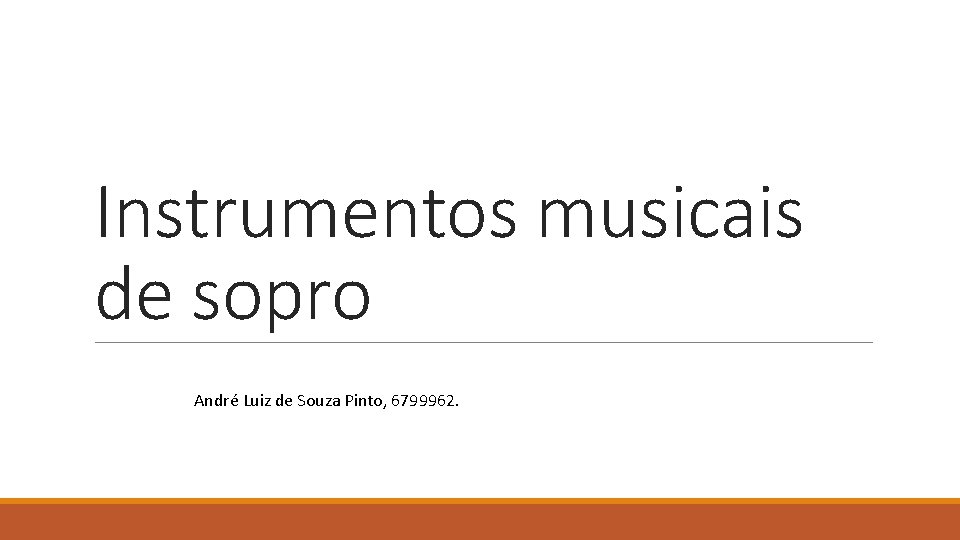 Instrumentos musicais de sopro André Luiz de Souza Pinto, 6799962. 