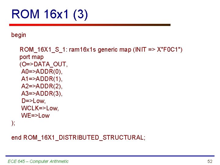 ROM 16 x 1 (3) begin ROM_16 X 1_S_1: ram 16 x 1 s