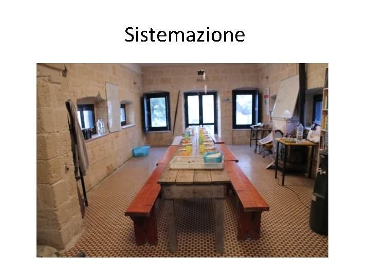 Sistemazione 