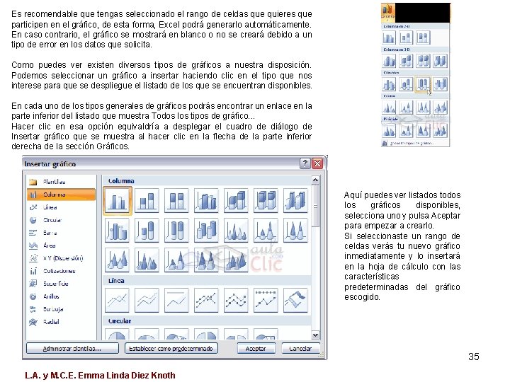 Es recomendable que tengas seleccionado el rango de celdas que quieres que participen en