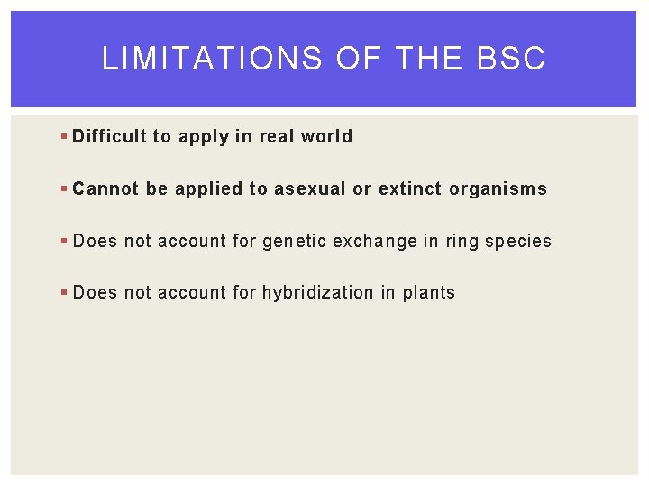 LIMITATIONS OF THE BSC § Difficult to apply in real world § Cannot be LIMITATIONS OF THE BSC § Difficult to apply in real world § Cannot be