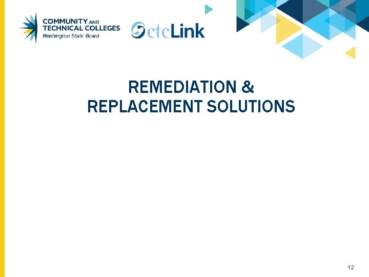 REMEDIATION & REPLACEMENT SOLUTIONS 12 