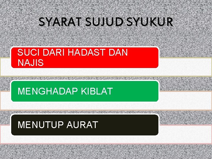 SYARAT SUJUD SYUKUR SUCI DARI HADAST DAN NAJIS MENGHADAP KIBLAT MENUTUP AURAT SYARAT SUJUD SYUKUR SUCI DARI HADAST DAN NAJIS MENGHADAP KIBLAT MENUTUP AURAT