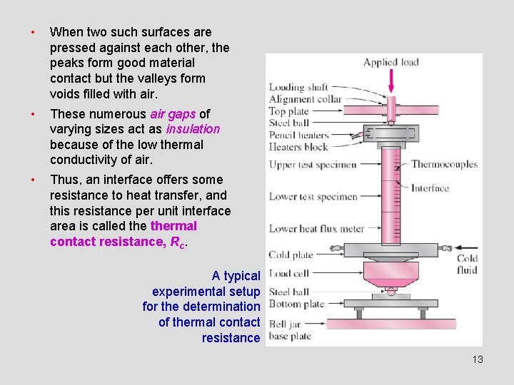  • When two such surfaces are pressed against each other, the peaks form