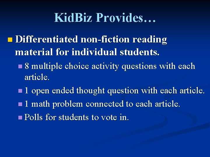 Kidbiz Learning Achieve 3000s Kid Biz Fifth Grade Council Rock