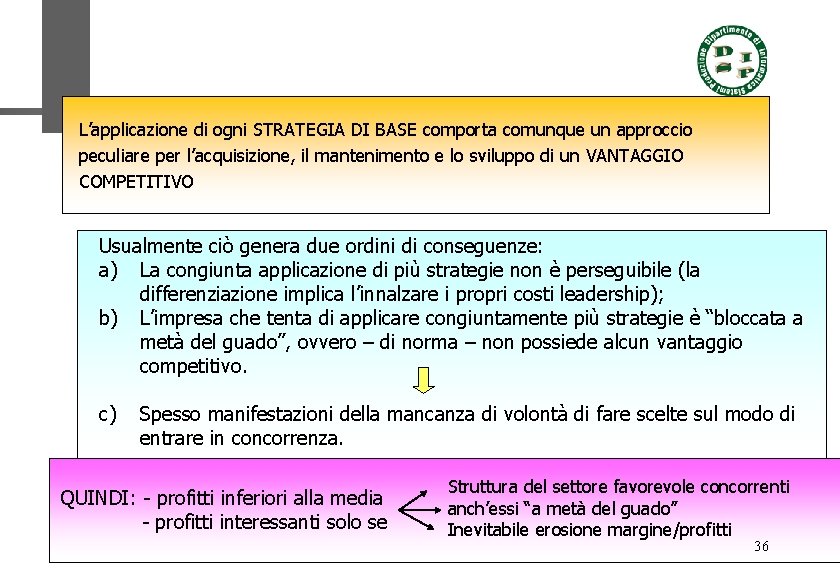 L’applicazione di ogni STRATEGIA DI BASE comporta comunque un approccio peculiare per l’acquisizione, il