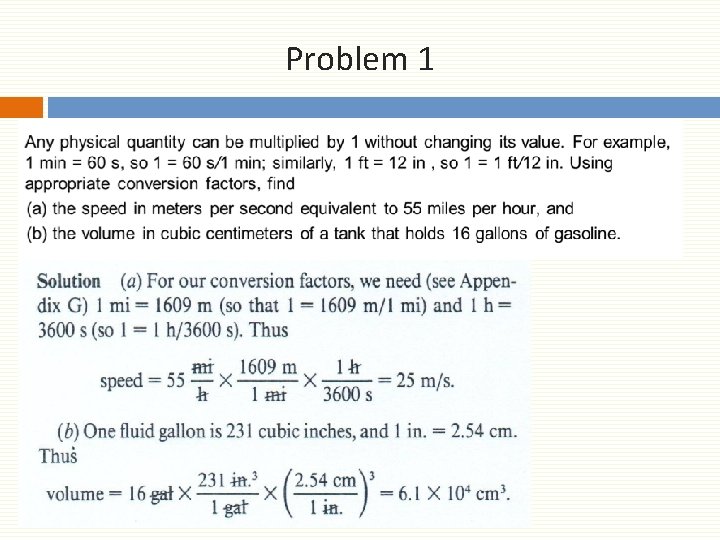 Problem 1 