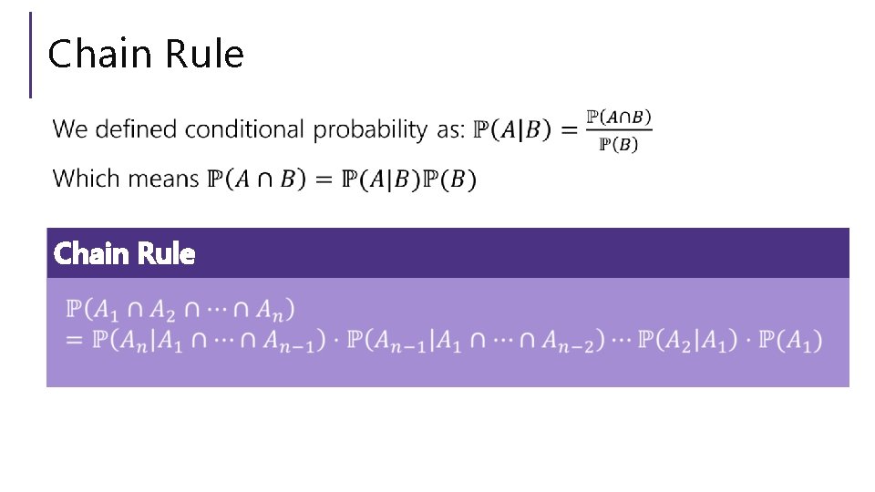 Chain Rule 