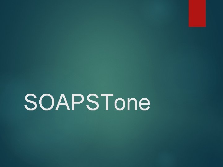 SOAPSTone 