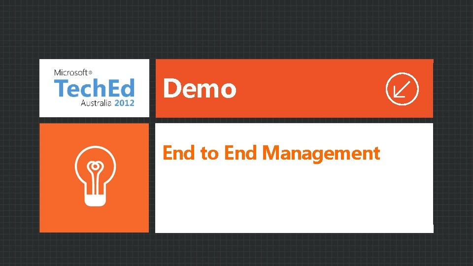 Demo End to End Management 