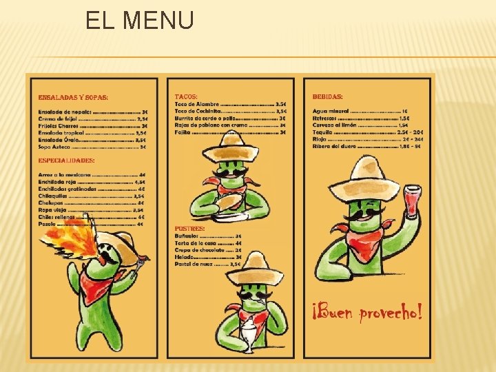 EL MENU 