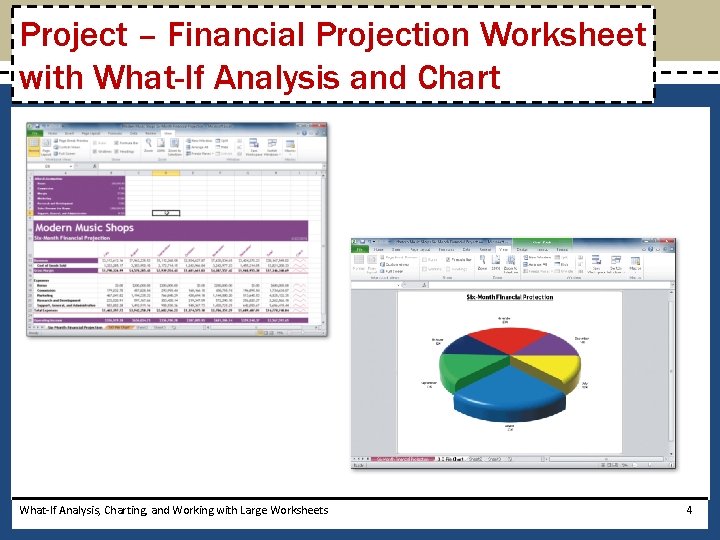 Project – Financial Projection Worksheet with What-If Analysis and Chart What-If Analysis, Charting, and
