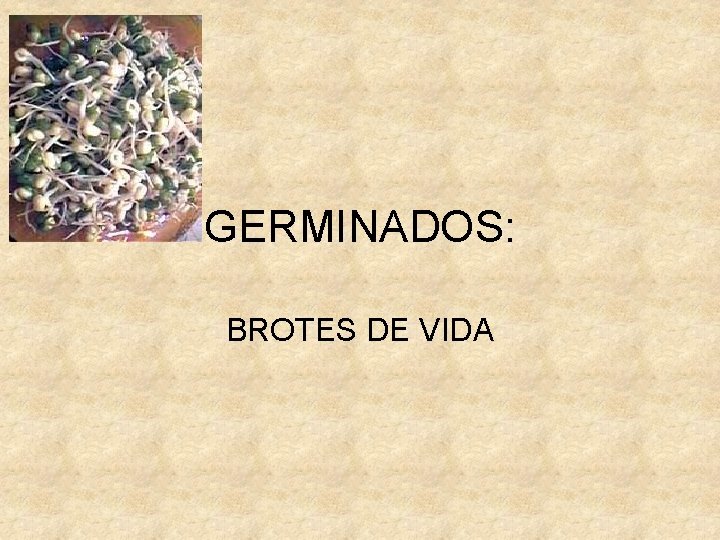 GERMINADOS: BROTES DE VIDA 