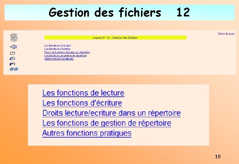 Gestion des fichiers 12 18 