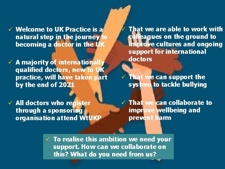 ü Welcome to UK Practice is a natural step in the journey to becoming