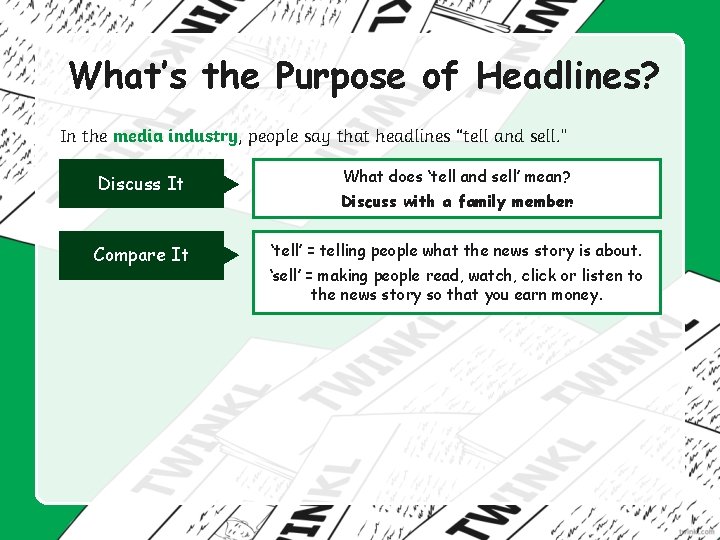 What’s the Purpose of Headlines? In the media industry, people say that headlines “tell