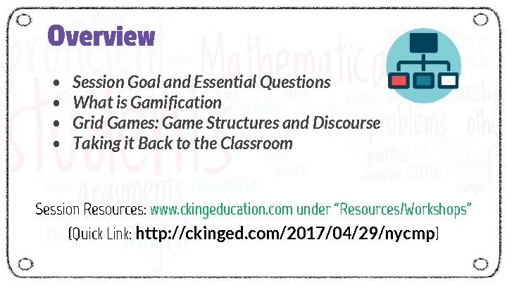NYC Mathematics Project 2017 Gamification of the Math