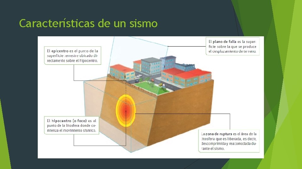 Características de un sismo Características de un sismo