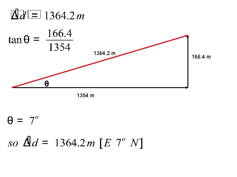 1364. 2 m θ 1354 m 166. 4 m 