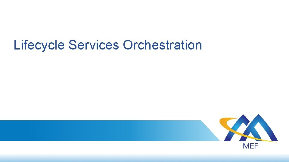 Lifecycle Services Orchestration 