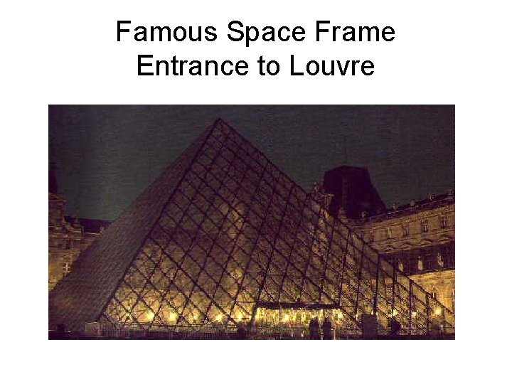 Famous Space Frame Entrance to Louvre 