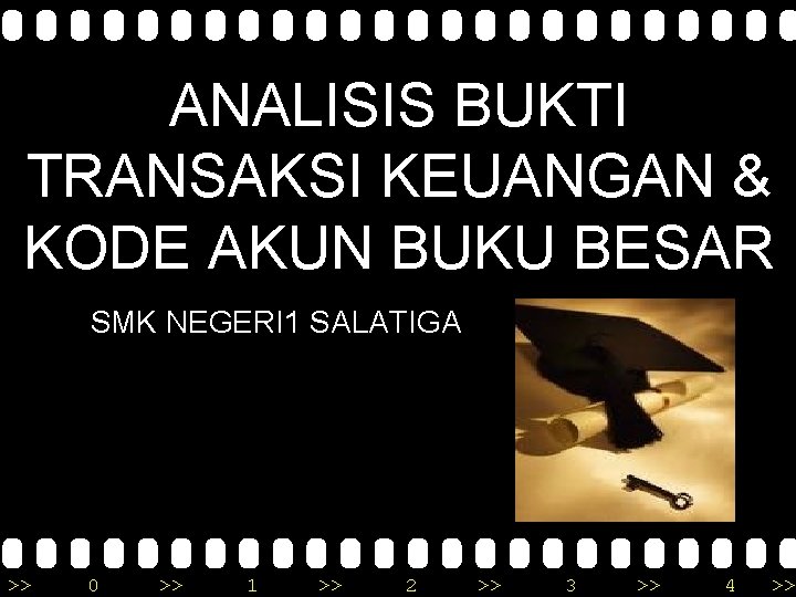 ANALISIS BUKTI TRANSAKSI KEUANGAN & KODE AKUN BUKU BESAR SMK NEGERI 1 SALATIGA >>