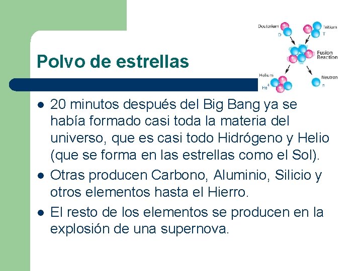 Polvo de estrellas l l l 20 minutos después del Big Bang ya se Polvo de estrellas l l l 20 minutos después del Big Bang ya se