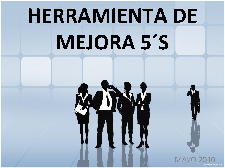 HERRAMIENTA DE MEJORA 5´S MAYO 2010 