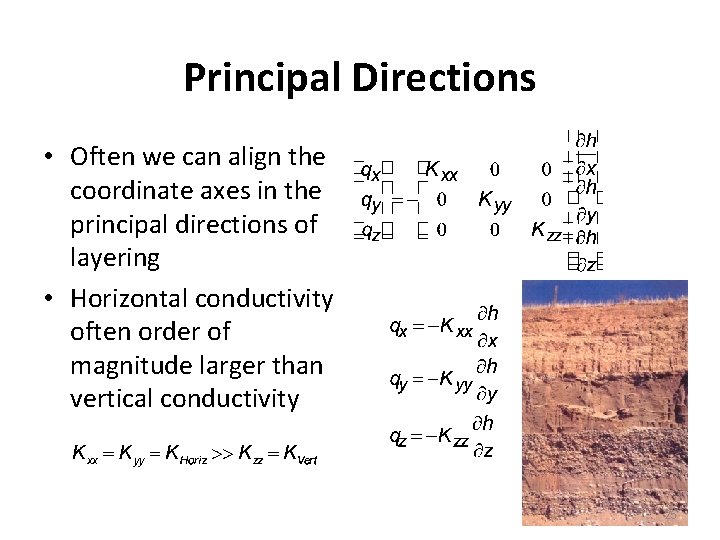 Principal Directions • Often we can align the coordinate axes in the principal directions