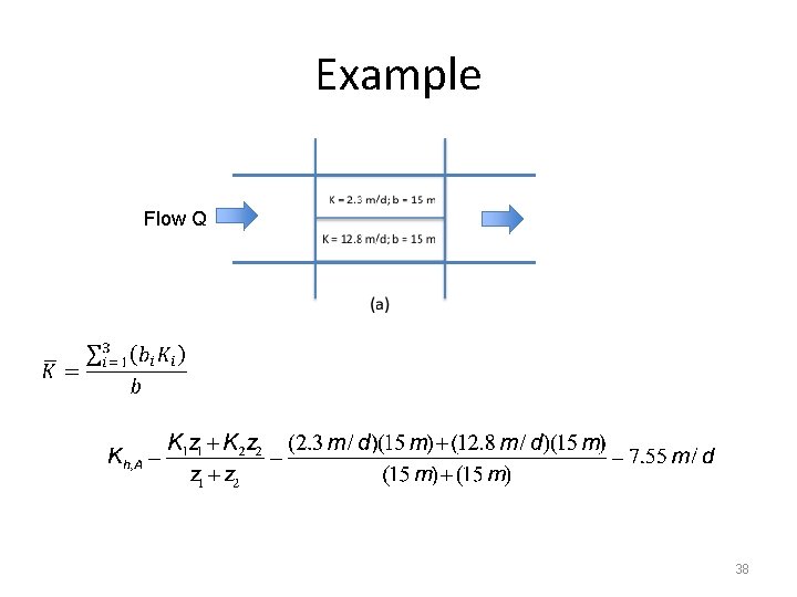 Example Flow Q 38 