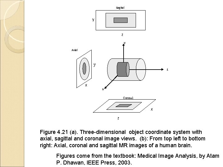 Sagital y z y Axial y z x x Coronal x z Figure 4.