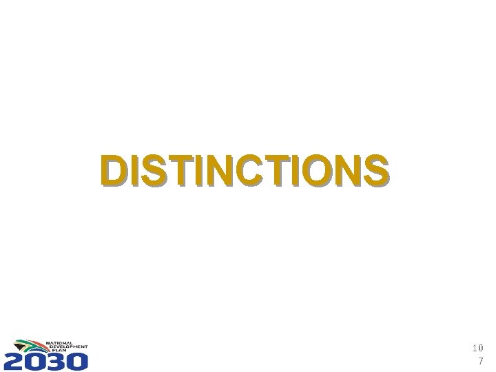 DISTINCTIONS 10 7 