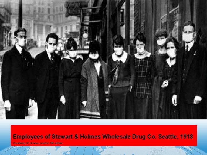 Employees of Stewart & Holmes Wholesale Drug Co. Seattle, 1918 Courtesy of Grace Loudon