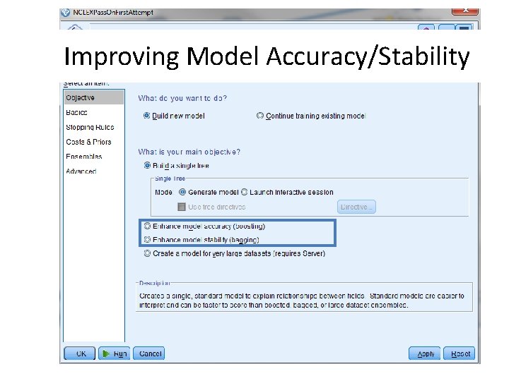 Improving Model Accuracy/Stability 