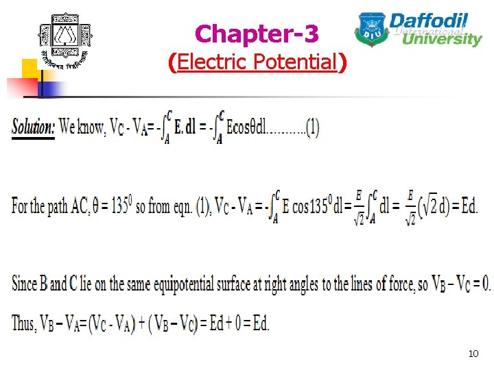 Chapter-3 (Electric Potential) 10 