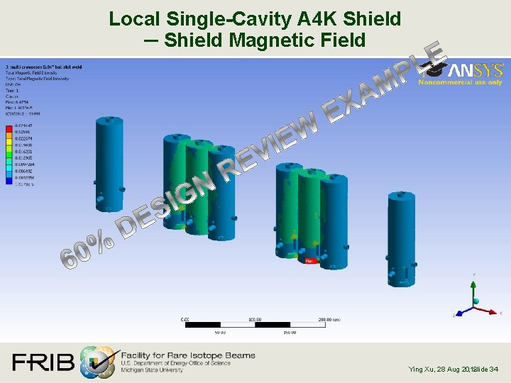 Local Single-Cavity A 4 K Shield ─ Shield Magnetic Field , Slide 34 Ying