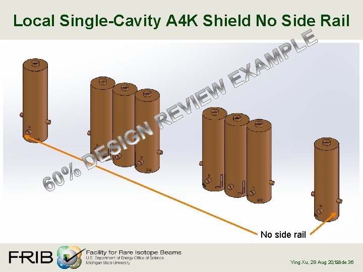 Local Single-Cavity A 4 K Shield No Side Rail No side rail , Slide