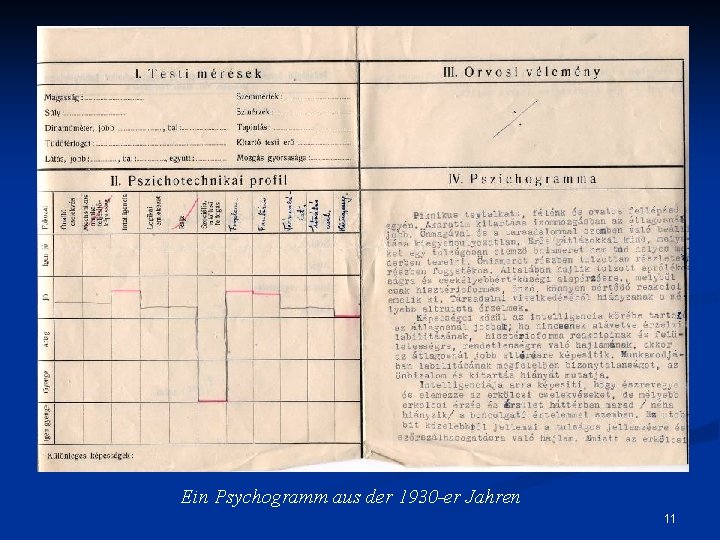 Ein Psychogramm aus der 1930 -er Jahren 11 