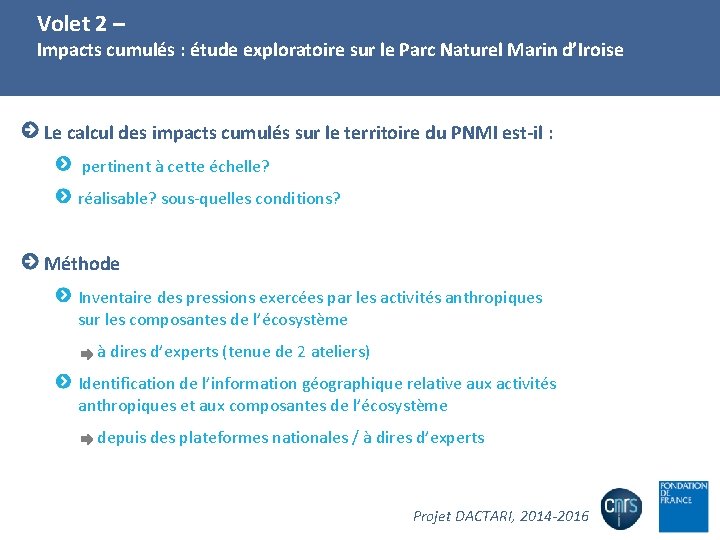 Volet 2 ––Terra Maris : Vers une véritable collaboration d’intérêt mutuel ? LETG-Brest Impacts