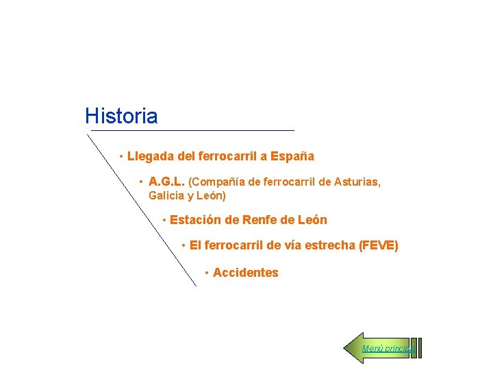Historia • Llegada del ferrocarril a España • A. G. L. (Compañía de ferrocarril
