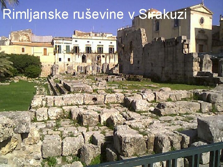 Rimljanske ruševine v Sirakuzi 