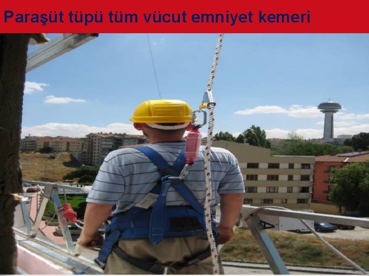 Paraşüt tüpü tüm vücut emniyet kemeri 24 