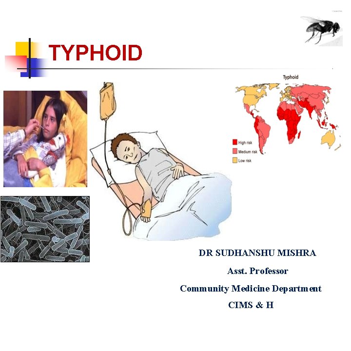 TYPHOID DR SUDHANSHU MISHRA Asst. Professor Community Medicine Department CIMS & H 