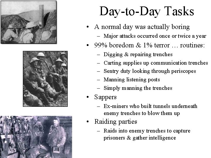 Day-to-Day Tasks • A normal day was actually boring – Major attacks occurred once